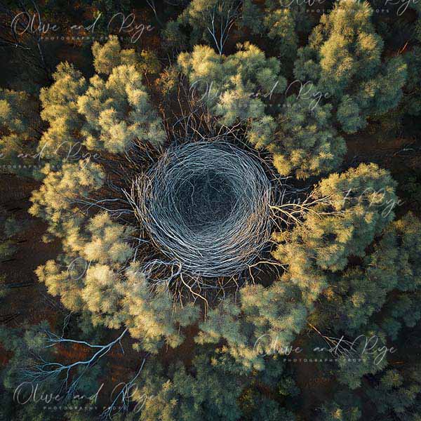 Australian Outback Aerial View Newborn Digital Photo Backdrop