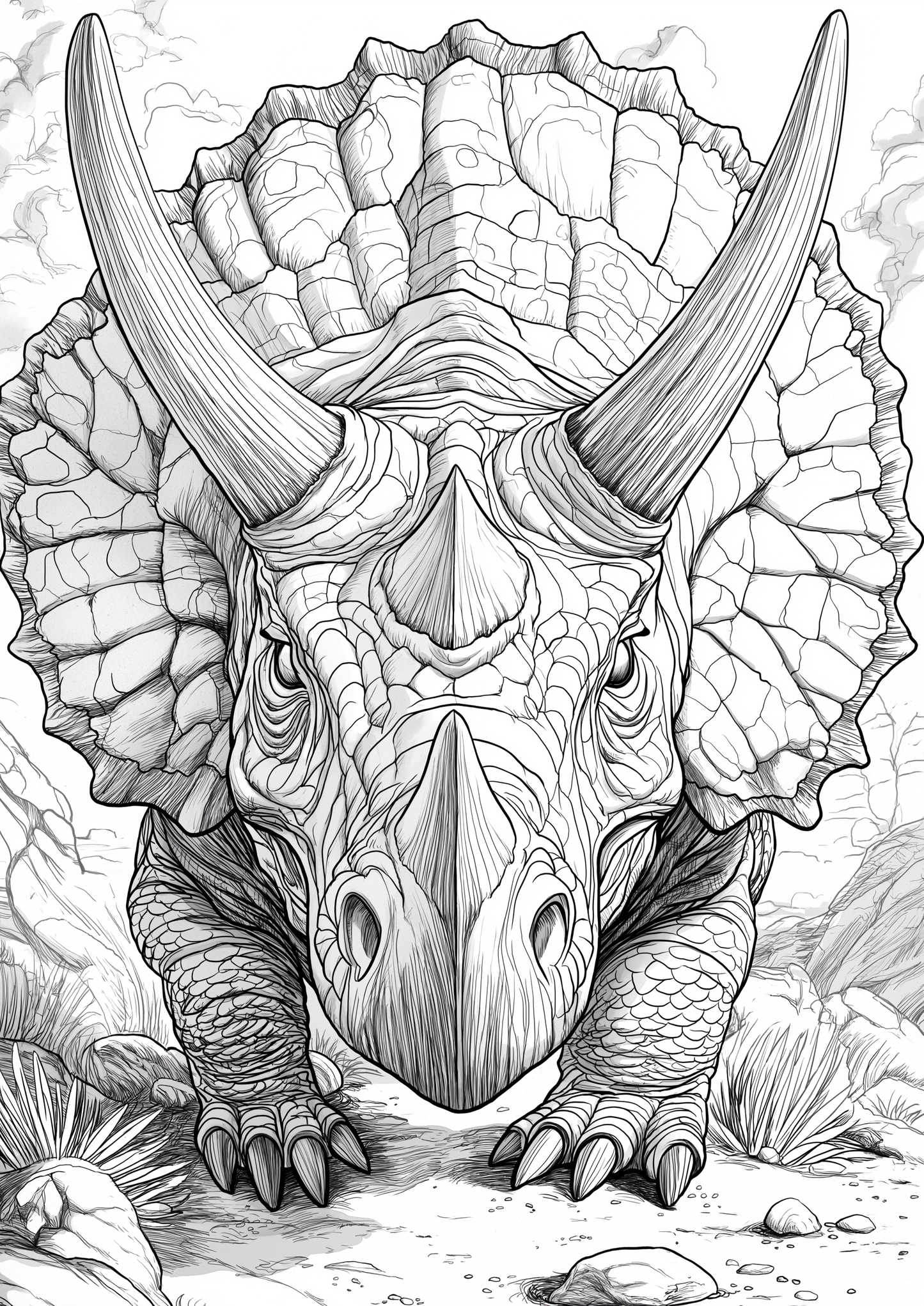 Dinosaur Colouring Book 30 Pages