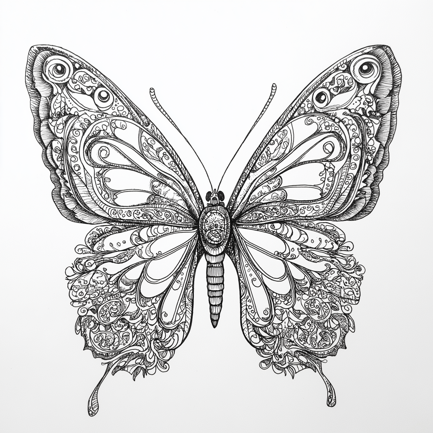 Butterfly Colouring Book 30 Pages