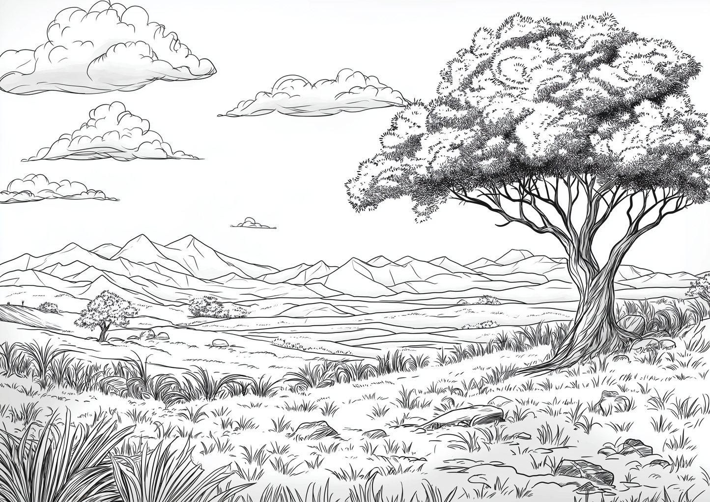 Landscapes Colouring Book 60 Pages
