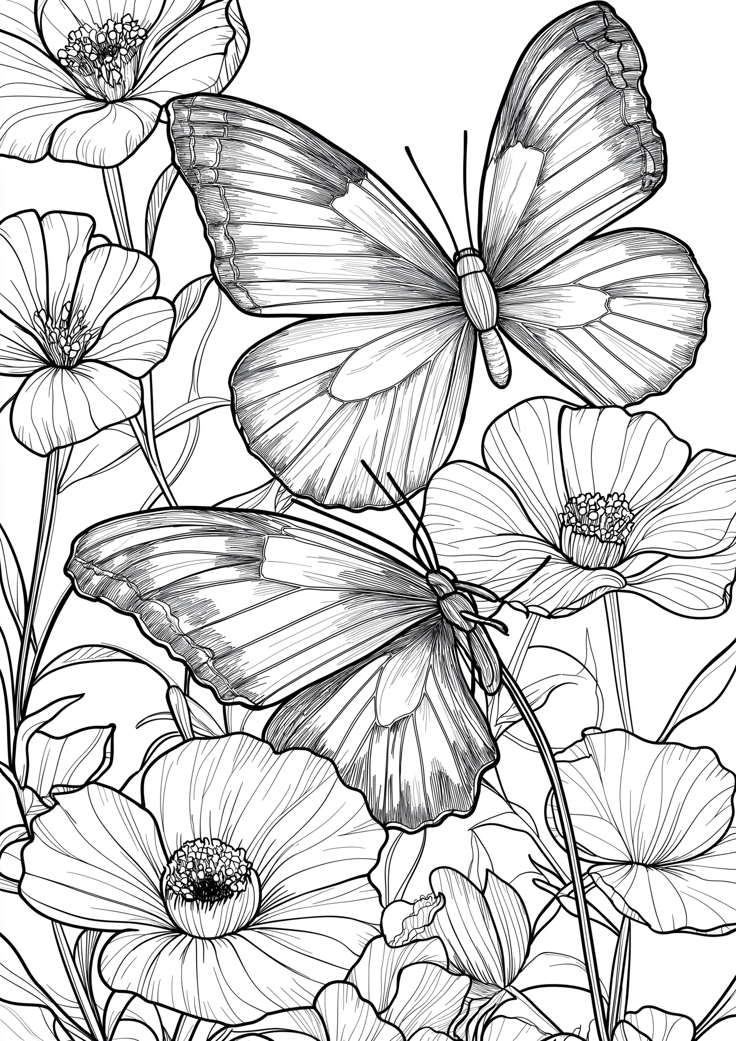 Butterfly Colouring Book 30 Pages