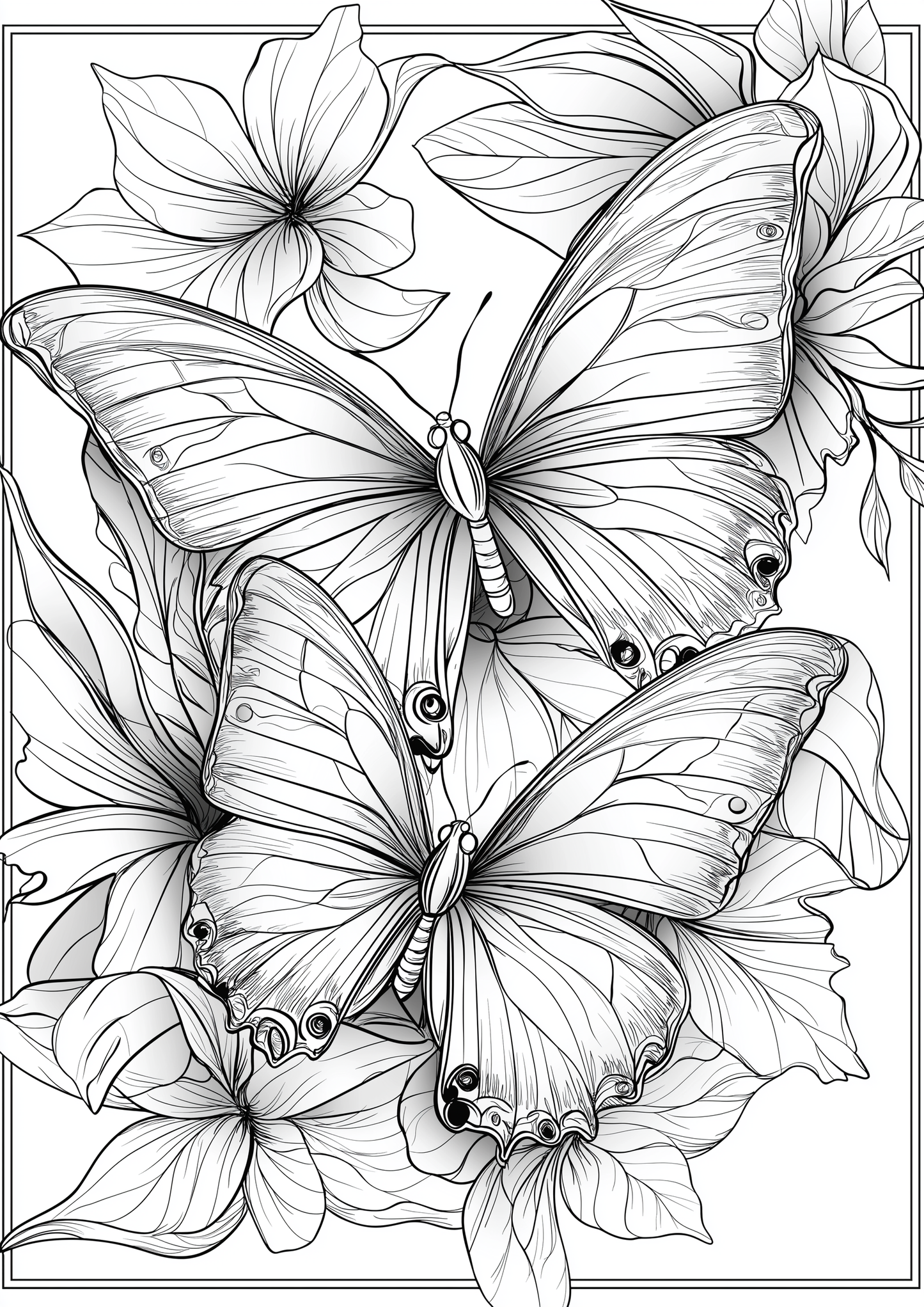 Butterfly Colouring Book 30 Pages