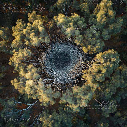 Australian Outback Aerial View Newborn Digital Photo Backdrop