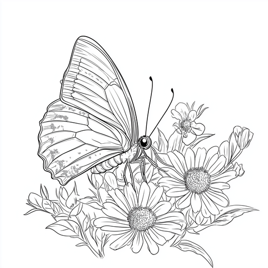 Butterfly Colouring Book 30 Pages