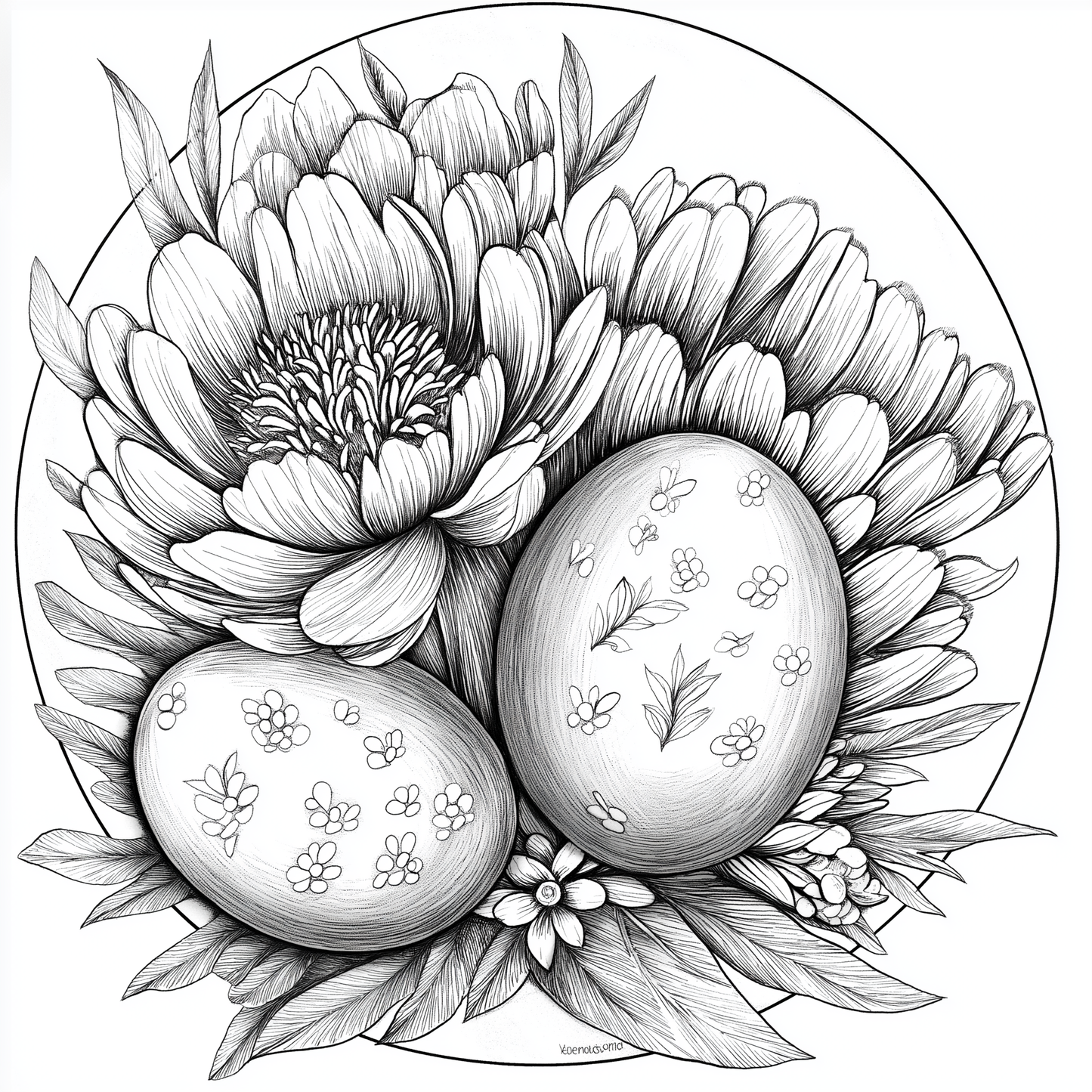 XL Australian Easter Colouring Book - 70 pages
