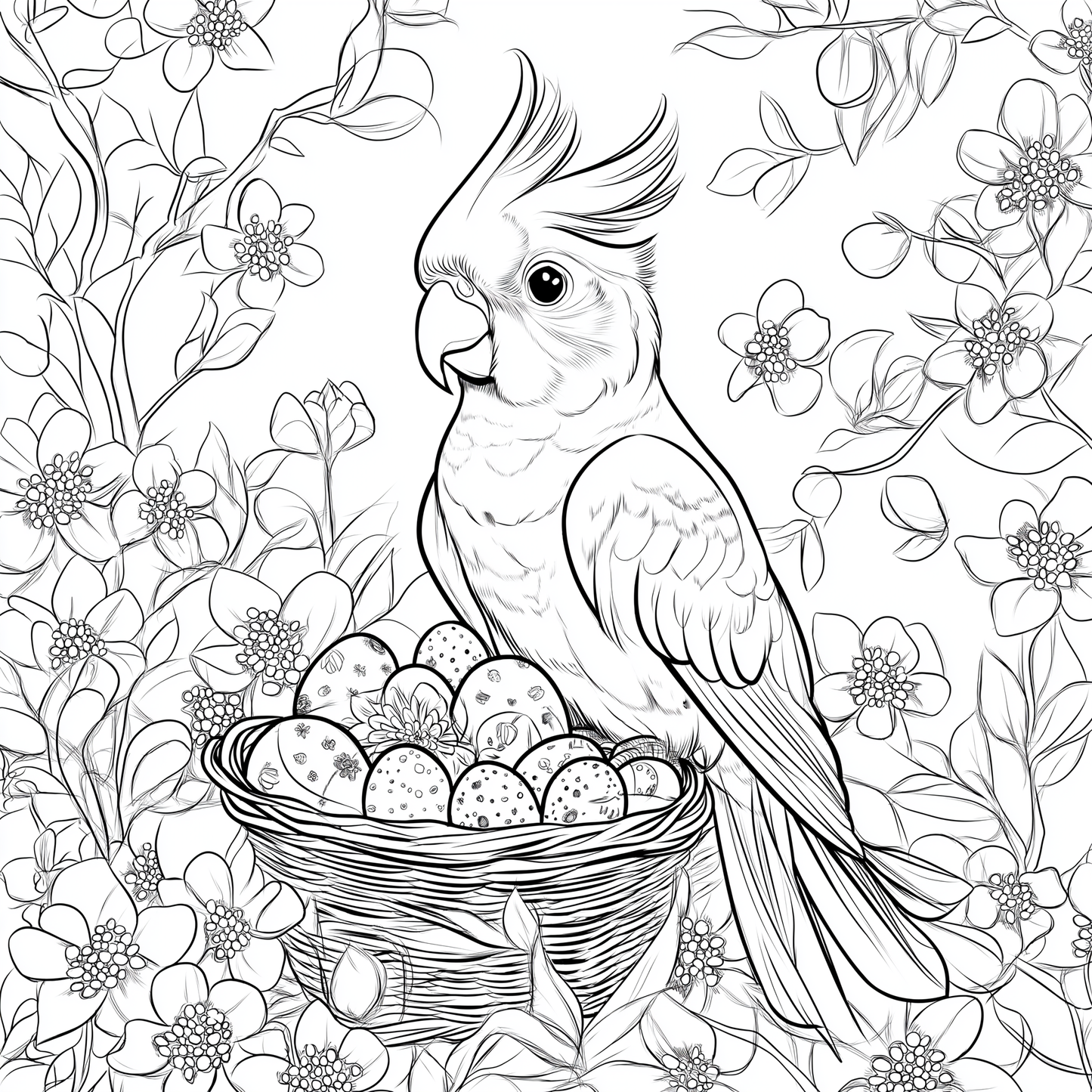XL Australian Easter Colouring Book - 70 pages
