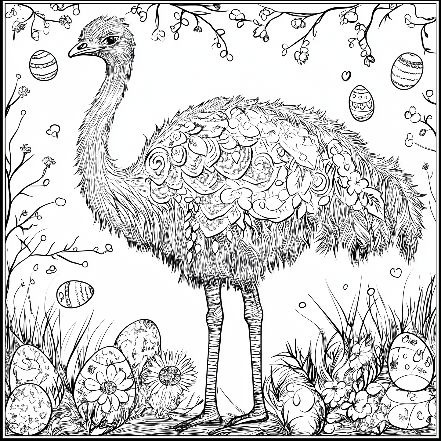 XL Australian Easter Colouring Book - 70 pages