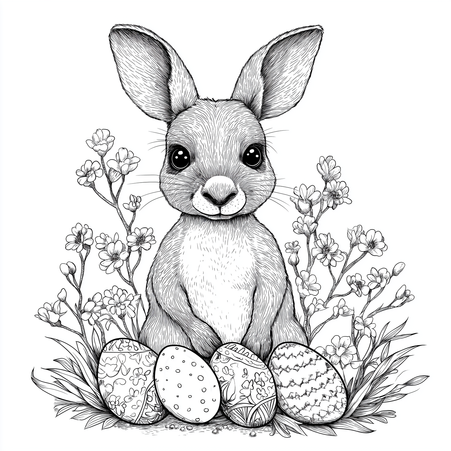XL Australian Easter Colouring Book - 70 pages