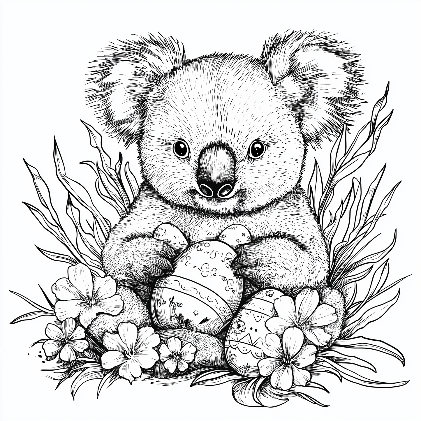 XL Australian Easter Colouring Book - 70 pages