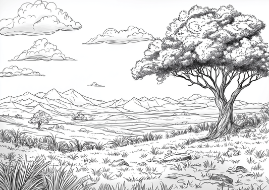 Landscapes Colouring Book 60 Pages