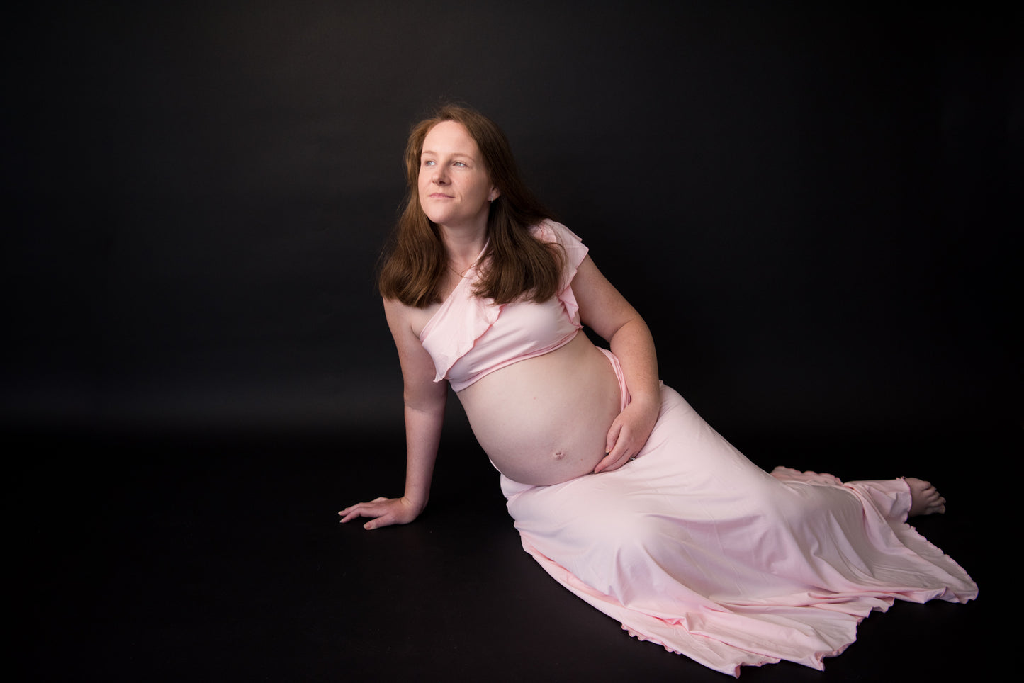 Two piece, Maternity Gown with Fishtail